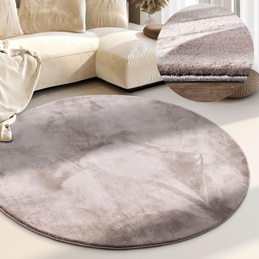 Villeroy & Boch Vloerkleed Leon Lange pool shaggy effen pluizig zacht glanzend modern effen