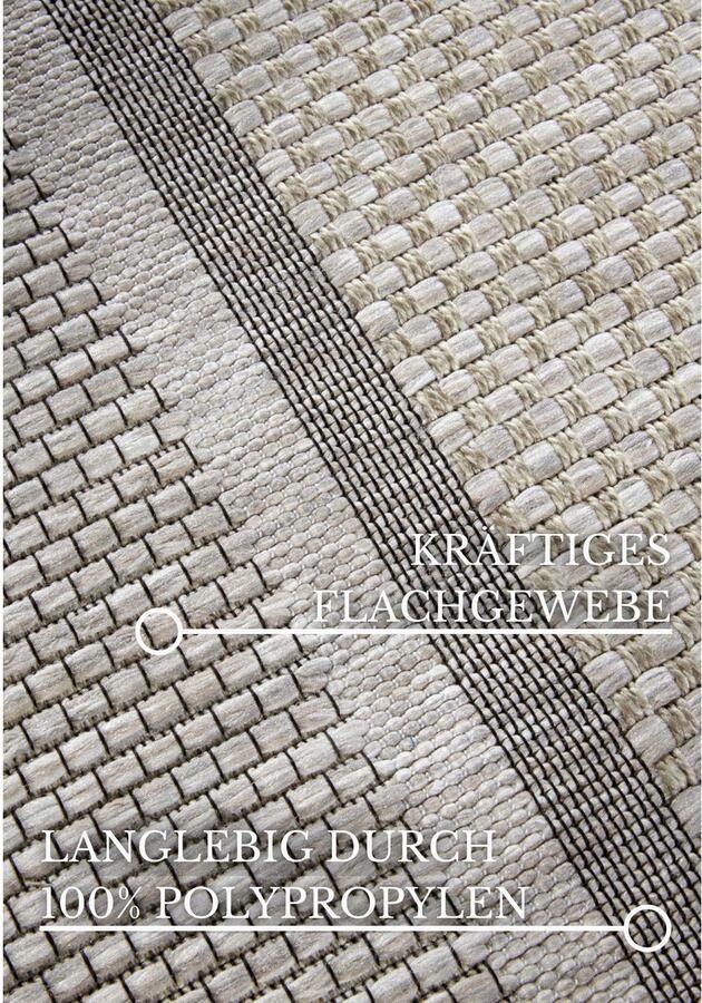 Villeroy & Boch Vloerkleed Luitwin In-& Outdoor Vlakweefsel weerbestendig Terras Balkon natuurlijk modern - Foto 4