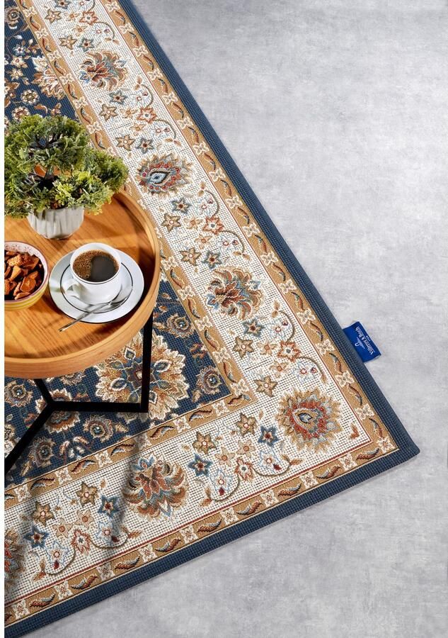 Villeroy & Boch Vloerkleed Nicolas Binnen en buiten plat weefsel weerbestendig balkon klassiek terras - Foto 5