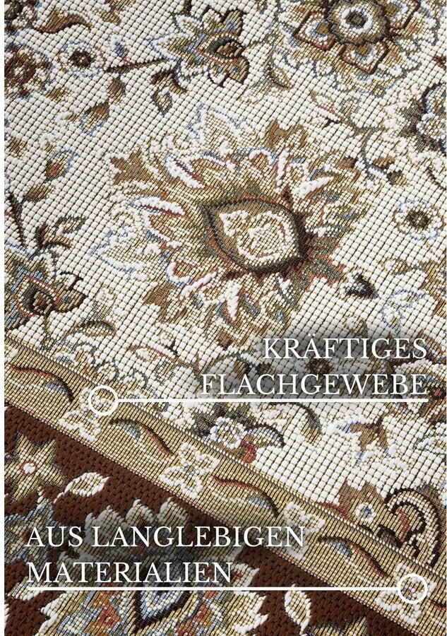 Villeroy & Boch Vloerkleed Nicolas Binnen en buiten plat weefsel weerbestendig balkon klassiek terras - Foto 2