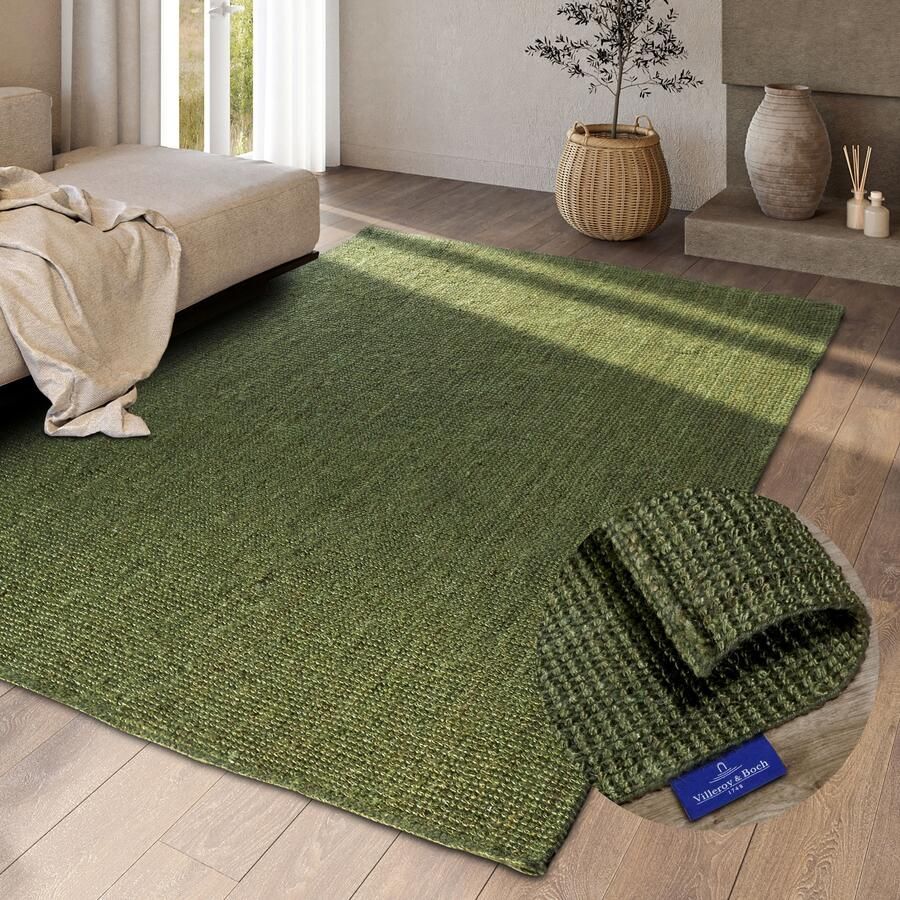 Villeroy & Boch Vloerkleed Rosalie jute tapijt Loper 100% jute natuurlijk woonkamer eetkamer slaapkamer GRS