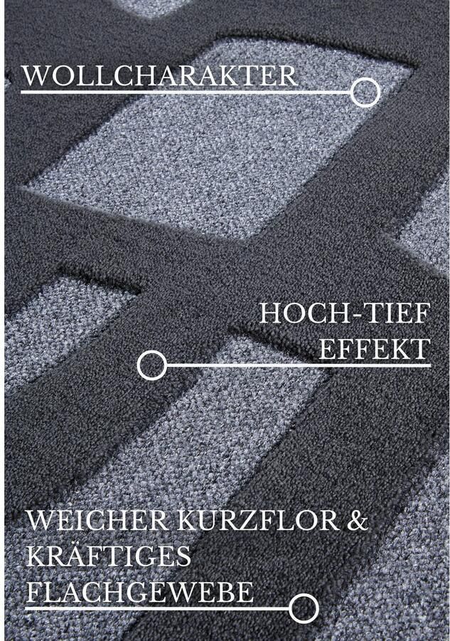 Villeroy & Boch Vloerkleed Therese Woonkamer slaapkamer modern hoog-laag effect gang - Foto 9