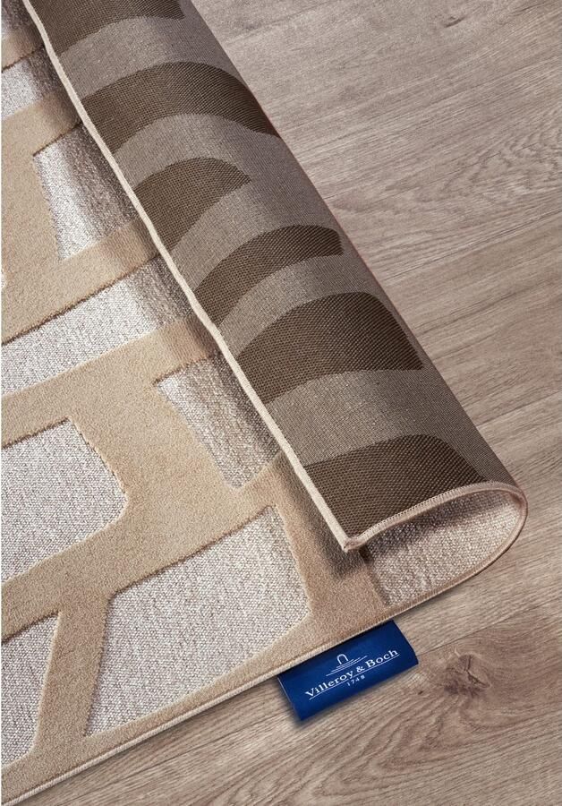 Villeroy & Boch Vloerkleed Therese Woonkamer slaapkamer modern hoog-laag effect gang - Foto 5