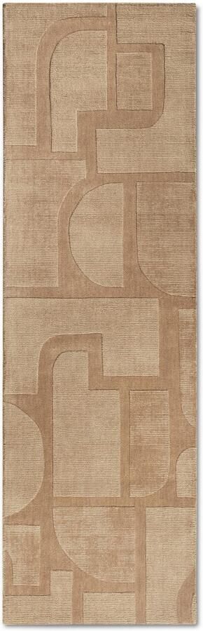 Villeroy & Boch Wollen kleed Alexis Handgeweven wol natuur woonkamer geometrie boho design - Foto 8