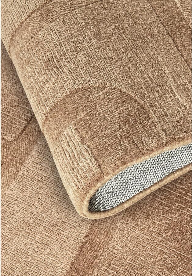 Villeroy & Boch Wollen kleed Alexis Handgeweven wol natuur woonkamer geometrie boho design - Foto 4