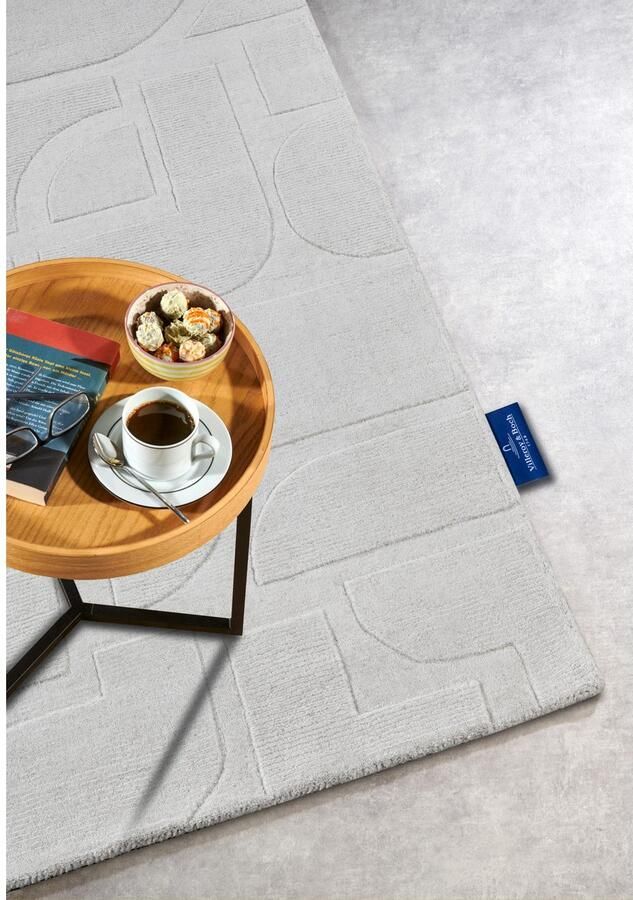 Villeroy & Boch Wollen kleed Alexis Handgeweven wol natuur woonkamer geometrie boho design - Foto 2