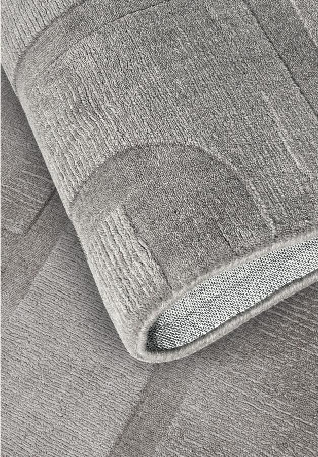 Villeroy & Boch Wollen kleed Alexis Handgeweven wol natuur woonkamer geometrie boho design - Foto 4