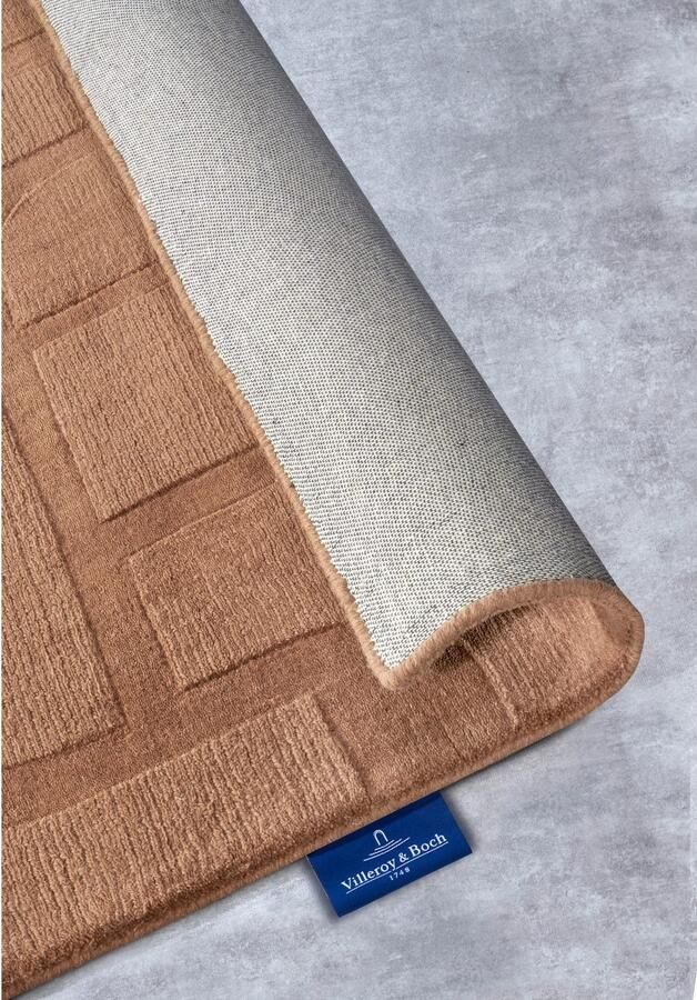 Villeroy & Boch Wollen kleed Alexis Handgeweven wol natuur woonkamer geometrie boho design - Foto 5
