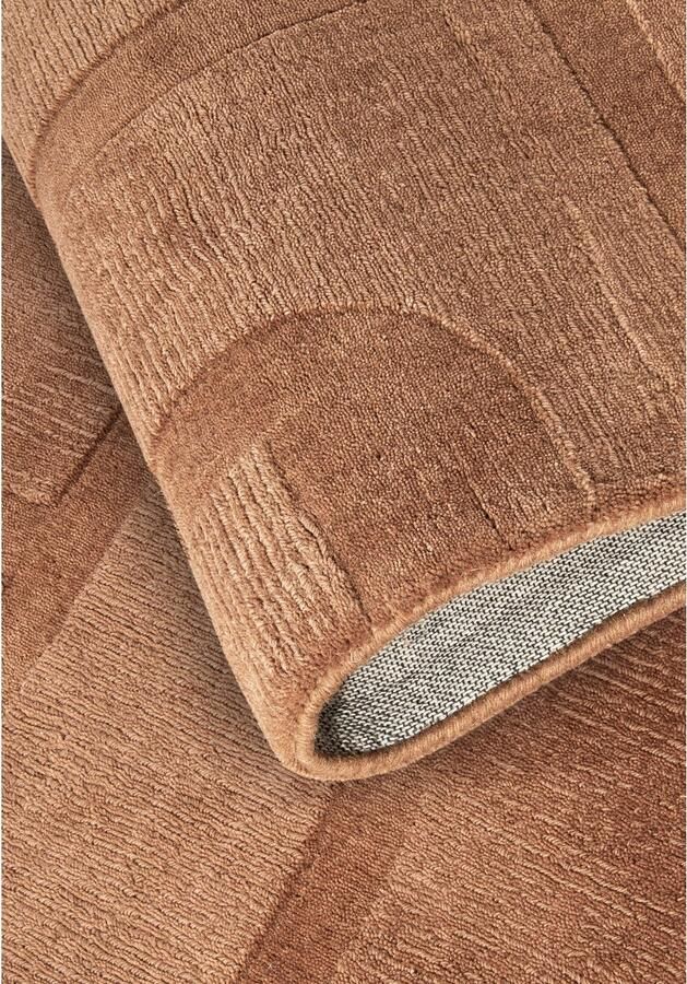 Villeroy & Boch Wollen kleed Alexis Handgeweven wol natuur woonkamer geometrie boho design - Foto 3