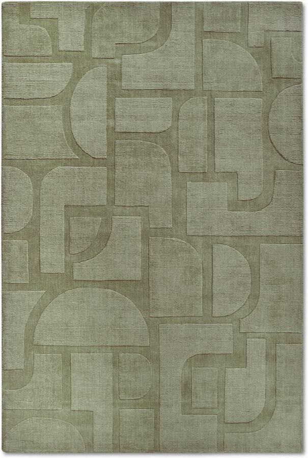 Villeroy & Boch Wollen kleed Alexis Handgeweven wol natuur woonkamer geometrie boho design - Foto 7