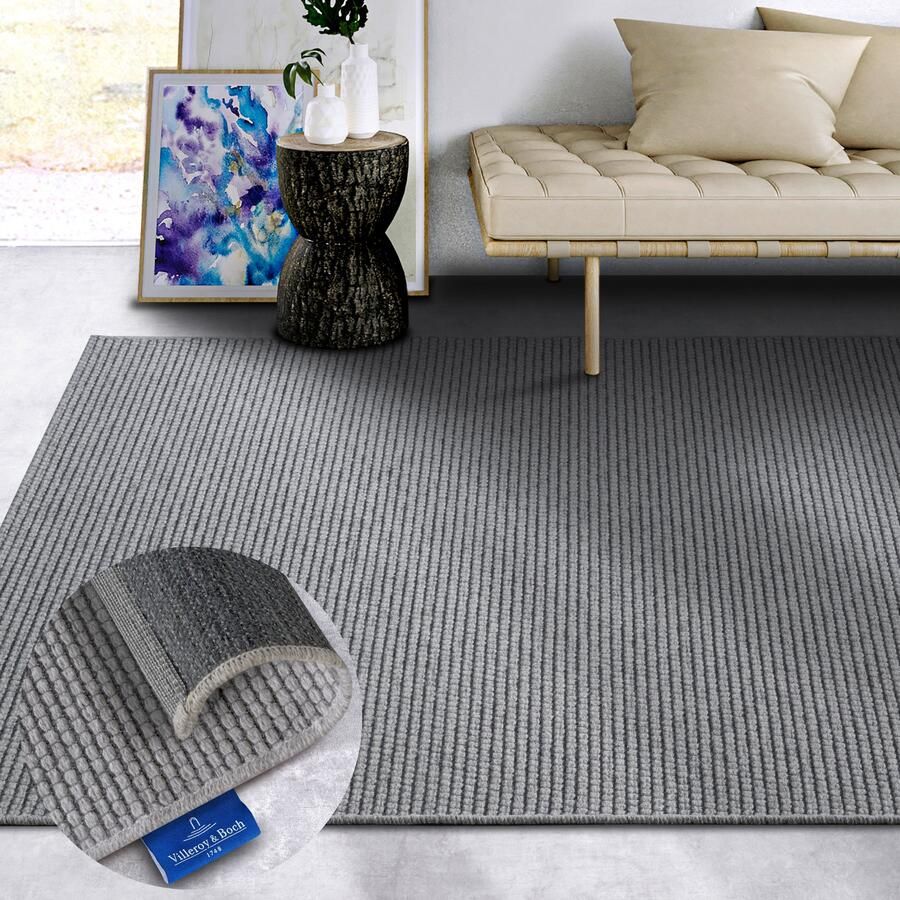 Villeroy & Boch Wollen kleed CHARLES Scheerwol wol natuur woonkamer slaapkamer boho scandi