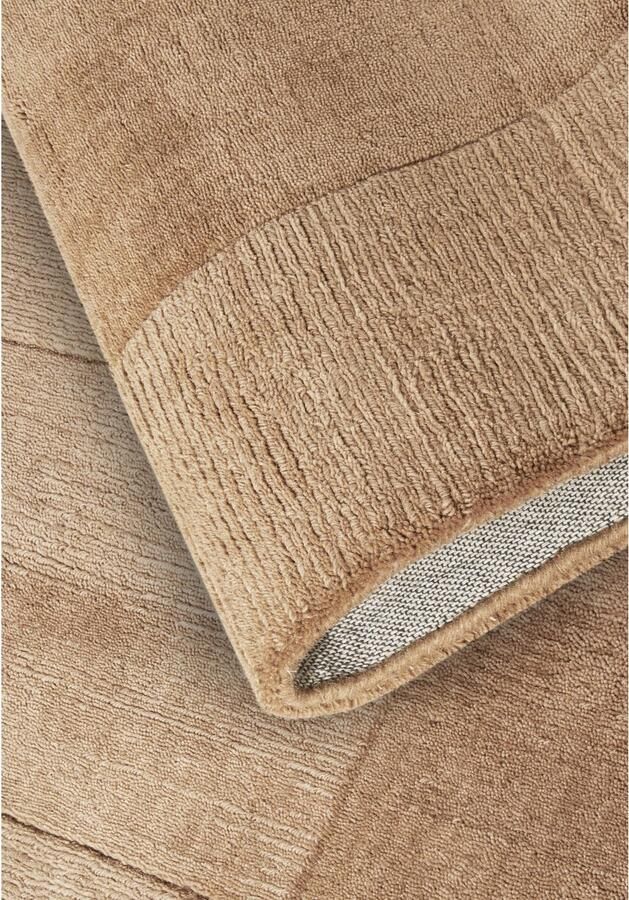 Villeroy & Boch Wollen kleed Charlotte Loper handgeweven wol natuur loper woonkamer geometrie - Foto 3