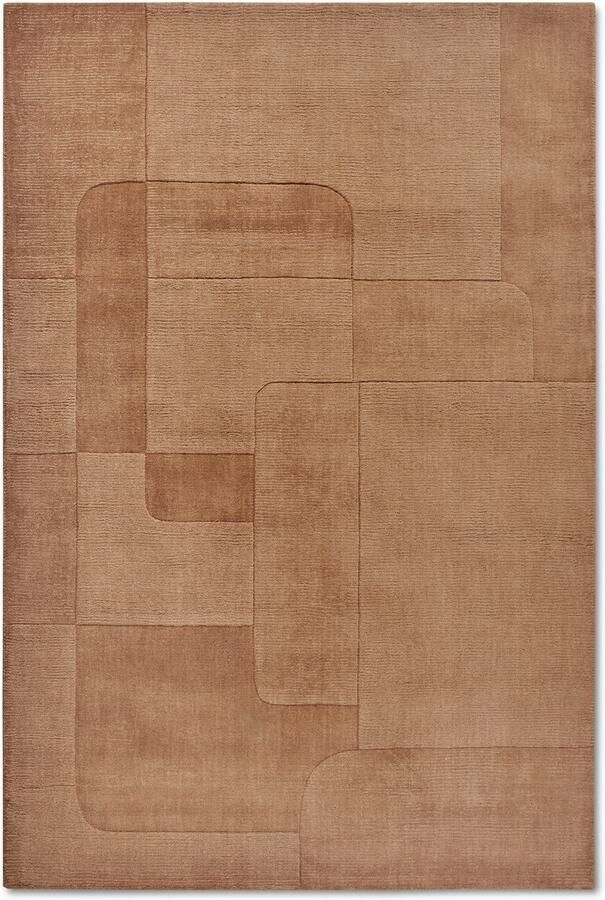 Villeroy & Boch Wollen kleed Charlotte Loper handgeweven wol natuur loper woonkamer geometrie - Foto 7