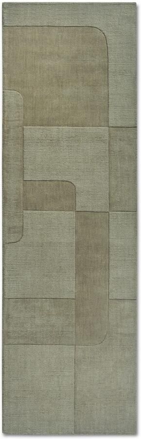 Villeroy & Boch Wollen kleed Charlotte Loper handgeweven wol natuur loper woonkamer geometrie - Foto 7