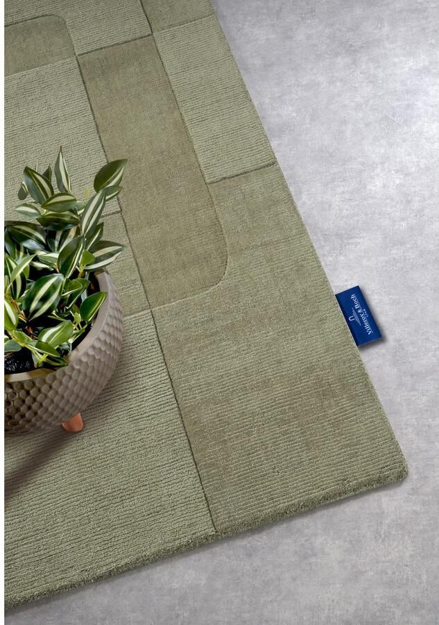 Villeroy & Boch Wollen kleed Charlotte Loper handgeweven wol natuur loper woonkamer geometrie - Foto 2