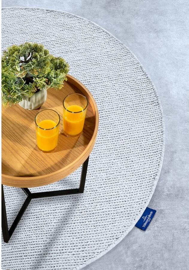 Villeroy & Boch Wollen kleed Francois in rond ovaal loper handgeweven wol woonkamer slaapkamer - Foto 5