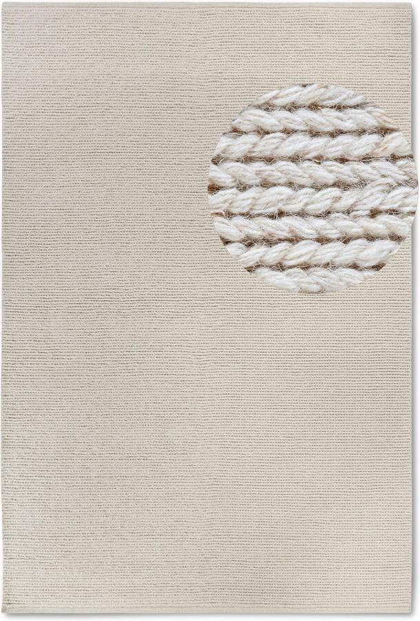 Villeroy & Boch Wollen kleed Francois in rond ovaal loper handgeweven wol woonkamer slaapkamer - Foto 8