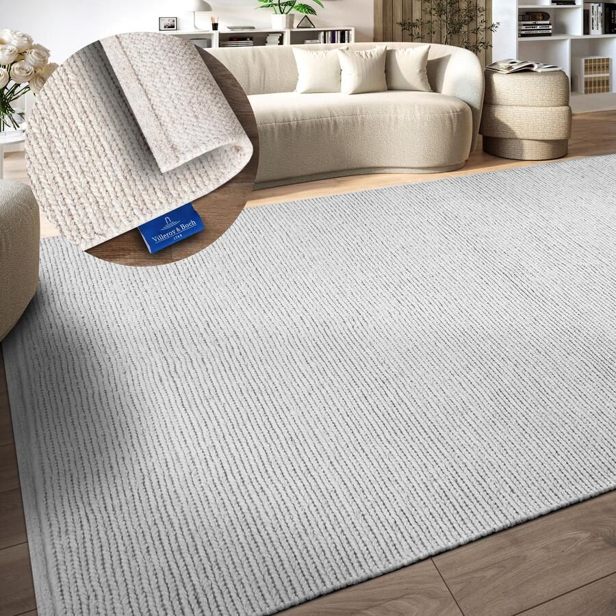 Villeroy & Boch Wollen kleed Francois in rond ovaal loper handgeweven wol woonkamer slaapkamer - Foto 2