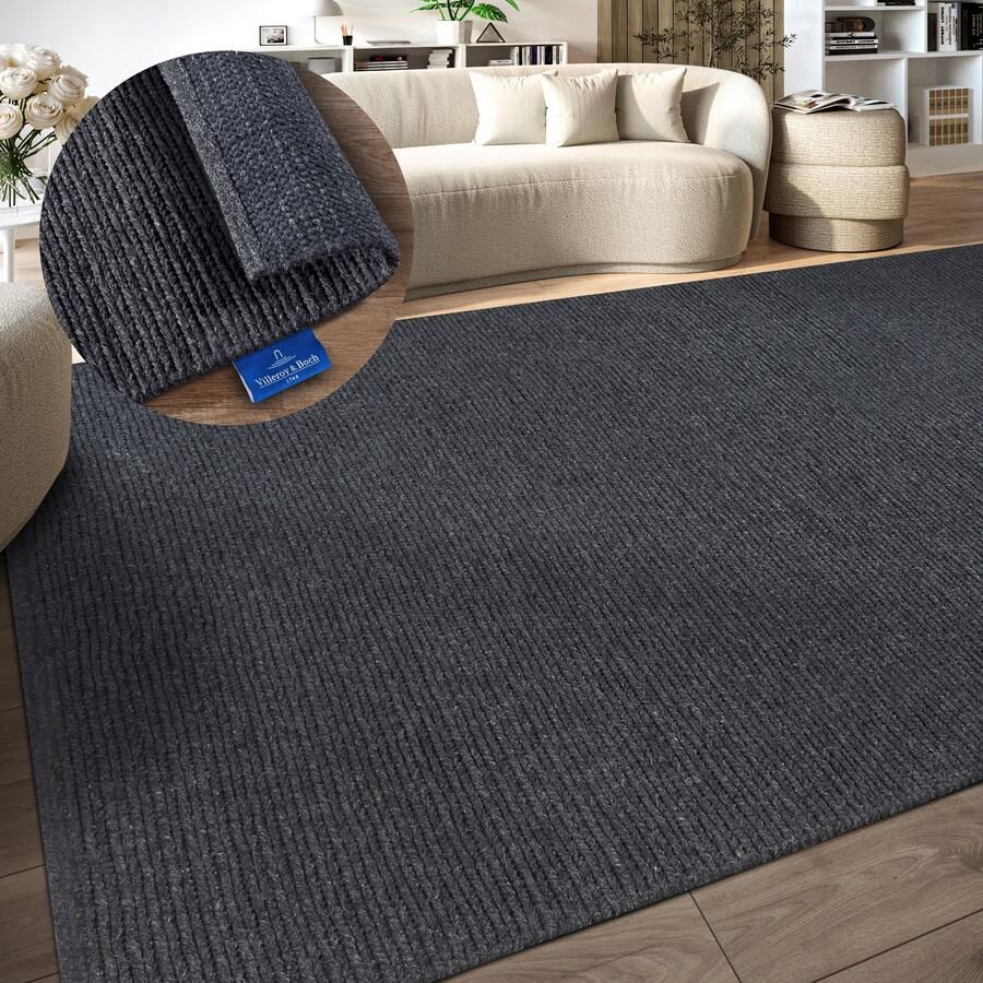 Villeroy & Boch Wollen kleed Francois in rond ovaal loper handgeweven wol woonkamer slaapkamer