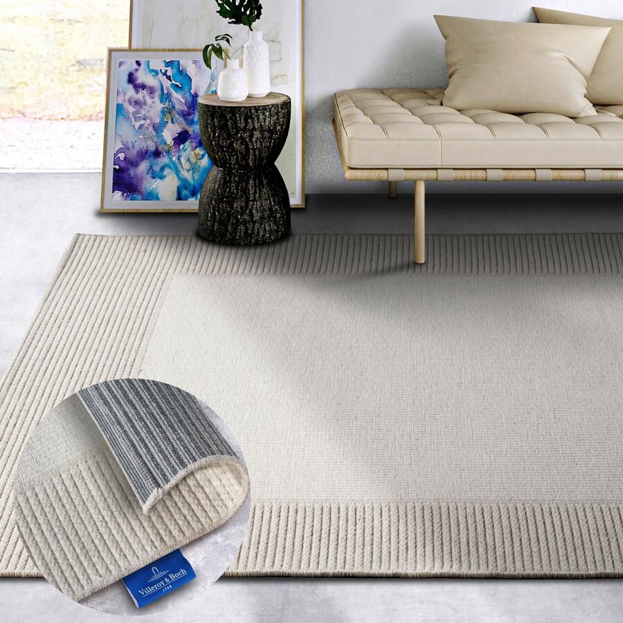 Villeroy & Boch Wollen kleed Johann Scheerwol wol natuur woonkamer slaapkamer boho scandi