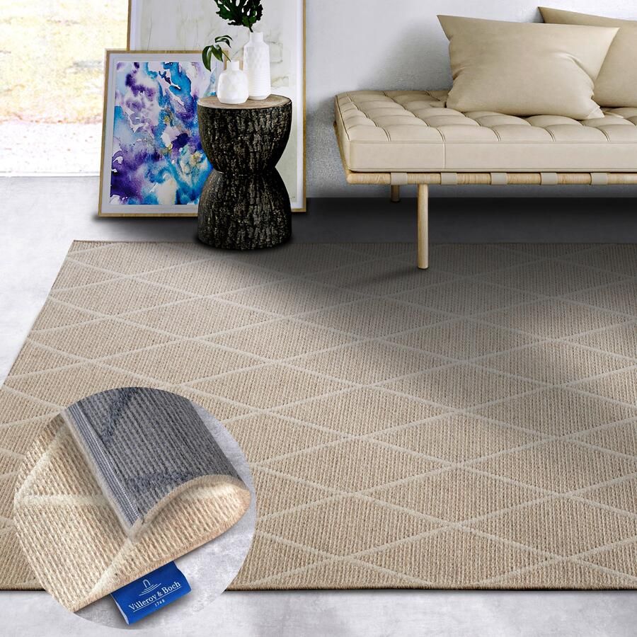 Villeroy & Boch Wollen kleed Maria Scheerwol wol natuur woonkamer slaapkamer boho scandi