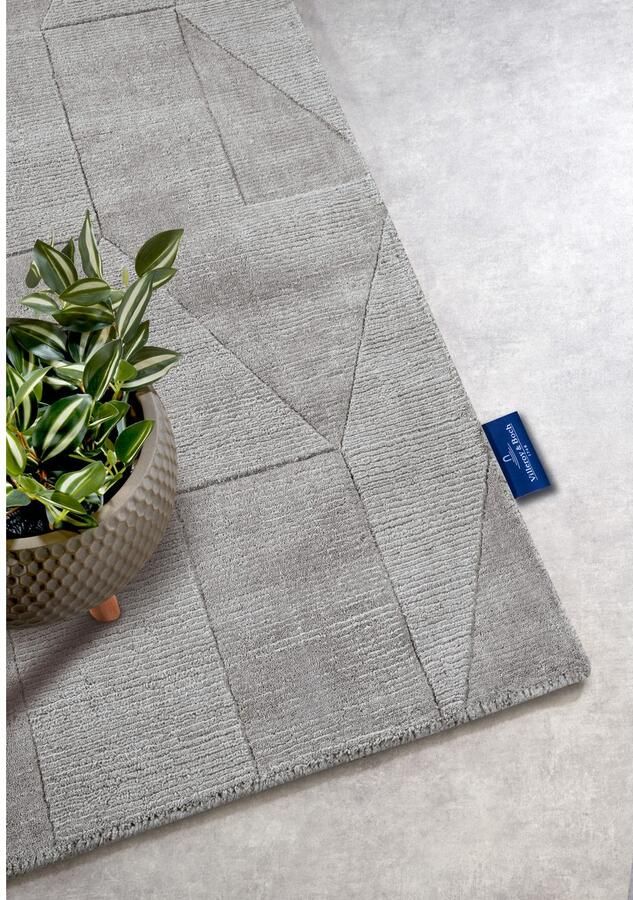 Villeroy & Boch Wollen kleed Ursule Loper handgeweven wol natuur woonkamer geometrie boho - Foto 2