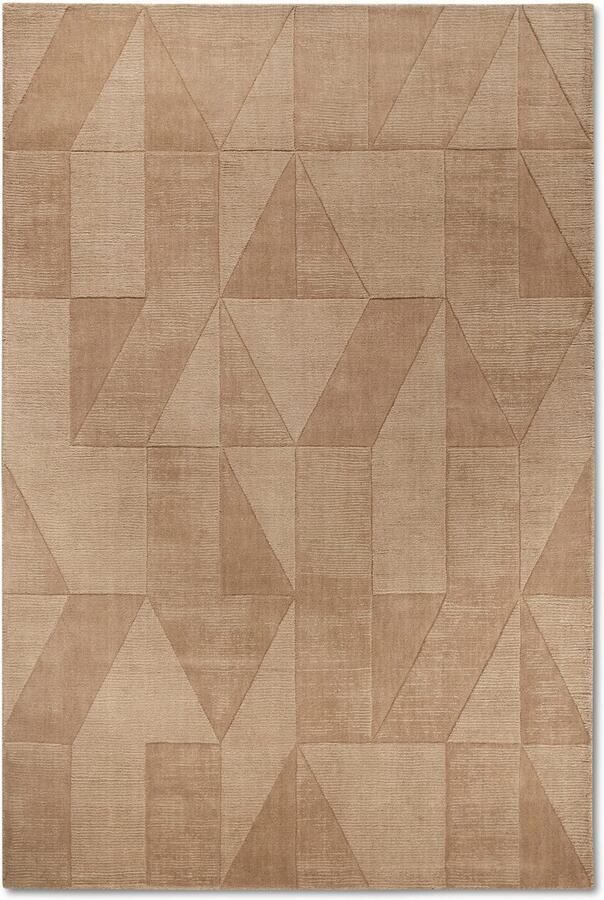 Villeroy & Boch Wollen kleed Ursule Loper handgeweven wol natuur woonkamer geometrie boho - Foto 7