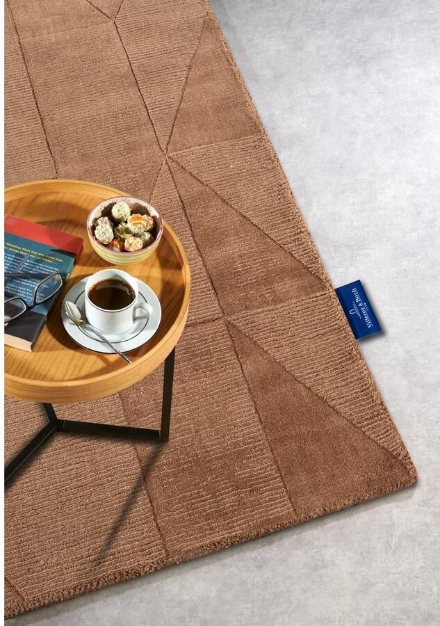 Villeroy & Boch Wollen kleed Ursule Loper handgeweven wol natuur woonkamer geometrie boho - Foto 3