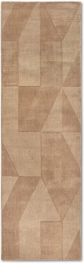 Villeroy & Boch Wollen kleed Ursule Loper handgeweven wol natuur woonkamer geometrie boho - Foto 7