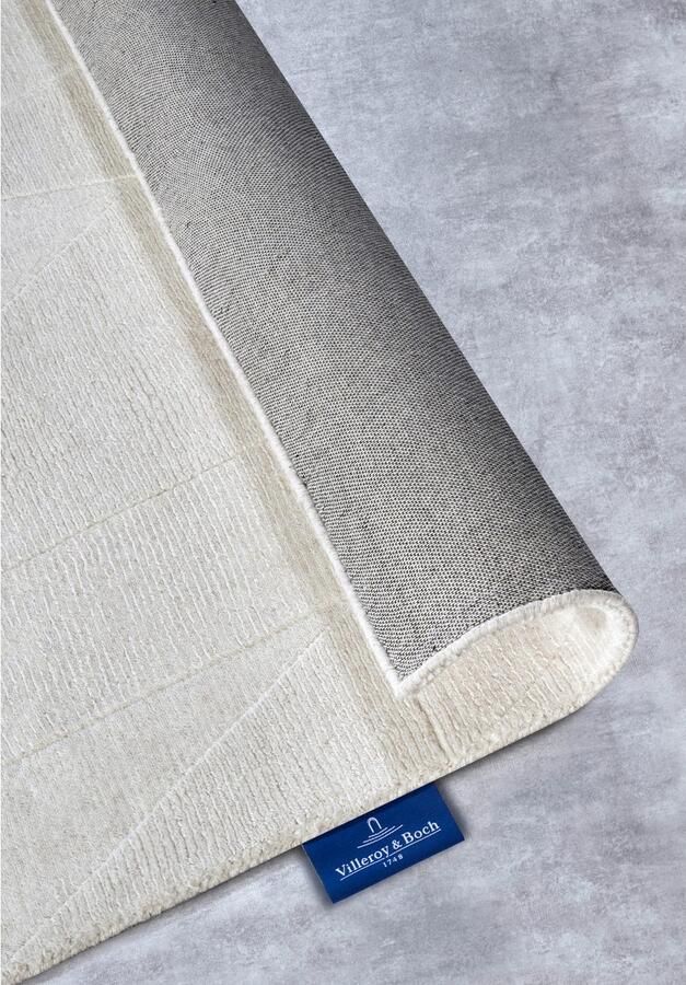 Villeroy & Boch Wollen kleed Ursule Loper handgeweven wol natuur woonkamer geometrie boho - Foto 3