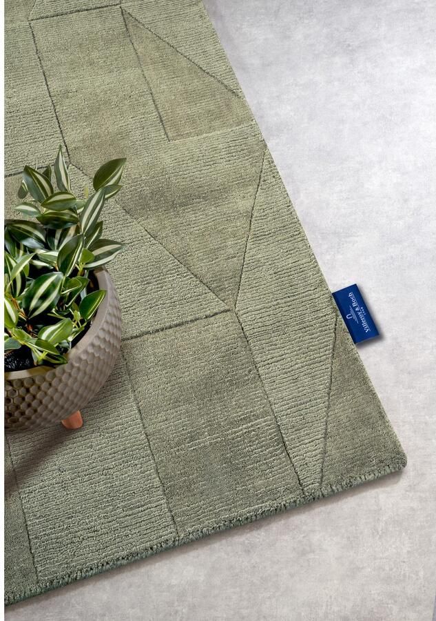 Villeroy & Boch Wollen kleed Ursule Loper handgeweven wol natuur woonkamer geometrie boho - Foto 2