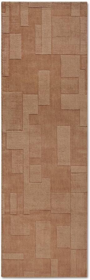 Villeroy & Boch Wollen kleed Wilhelmine Loper handgeweven wol natuur woonkamer geometrie boho - Foto 7