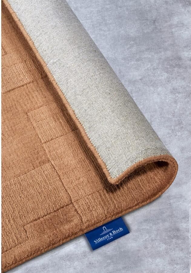 Villeroy & Boch Wollen kleed Wilhelmine Loper handgeweven wol natuur woonkamer geometrie boho - Foto 3