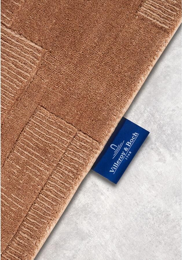 Villeroy & Boch Wollen kleed Wilhelmine Loper handgeweven wol natuur woonkamer geometrie boho - Foto 5