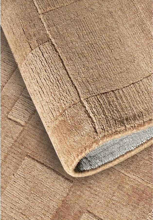 Villeroy & Boch Wollen kleed Wilhelmine Loper handgeweven wol natuur woonkamer geometrie boho - Foto 4