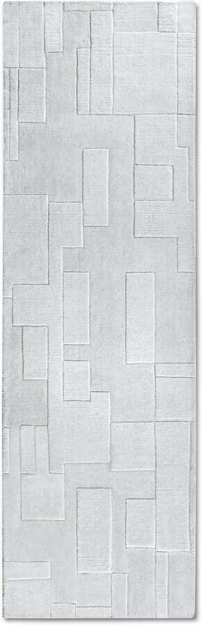 Villeroy & Boch Wollen kleed Wilhelmine Loper handgeweven wol natuur woonkamer geometrie boho - Foto 7