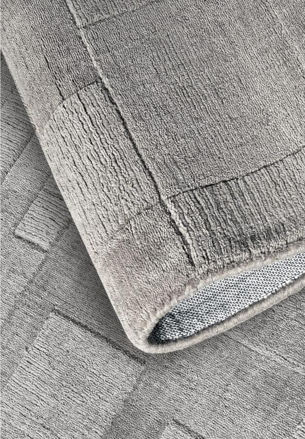 Villeroy & Boch Wollen kleed Wilhelmine Loper handgeweven wol natuur woonkamer geometrie boho - Foto 4