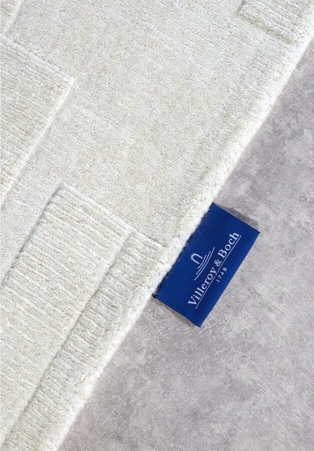 Villeroy & Boch Wollen kleed Wilhelmine Loper handgeweven wol natuur woonkamer geometrie boho - Foto 5