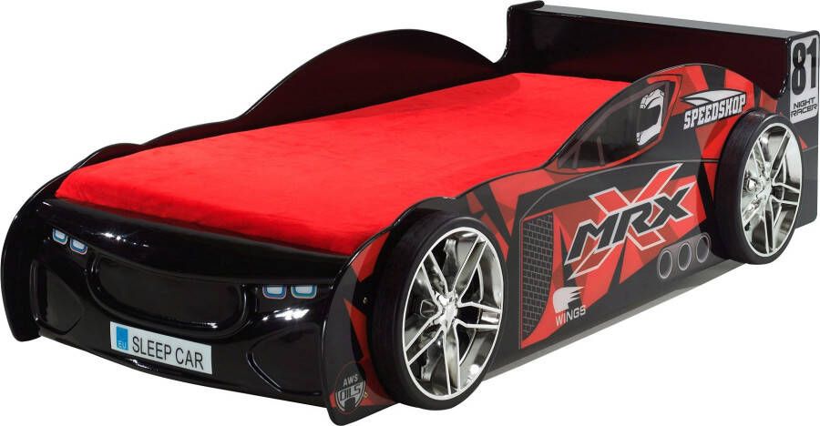 Vipack Bed MRX raceauto 90 x 200 cm zwart - Foto 1
