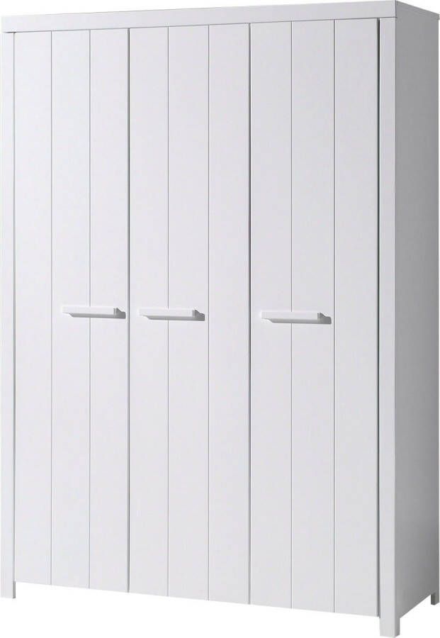 Vipack Kledingkast Ruime 3-deurs inclusief indeling uitvoering wit gelakt - Foto 5