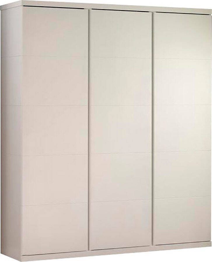 Vipack Kledingkast Ruime 3-deurs kledingkast in rechtlijnig design uitvoering wit - Foto 5