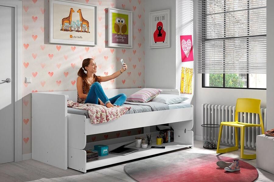 Vipack 1-persoonsledikant Denver 90 200 de 2-in-1 oplossing voor de kinderkamer veel functie - Foto 6