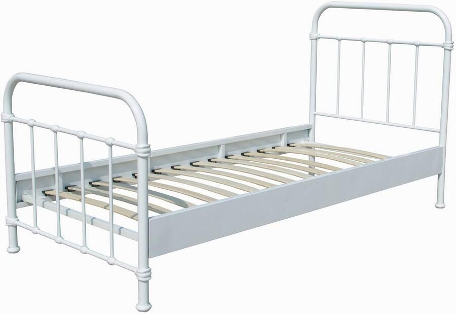 Vipack 1-persoonsledikant New York bedframe metaal poedergecoat in tijdloos ontwerp - Foto 3