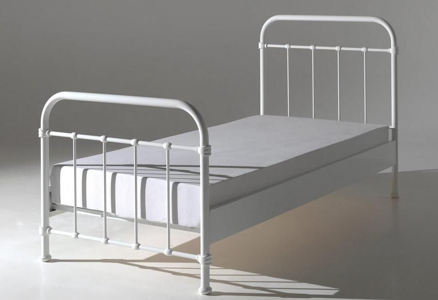 Vipack 1-persoonsledikant New York bedframe metaal poedergecoat in tijdloos ontwerp - Foto 4