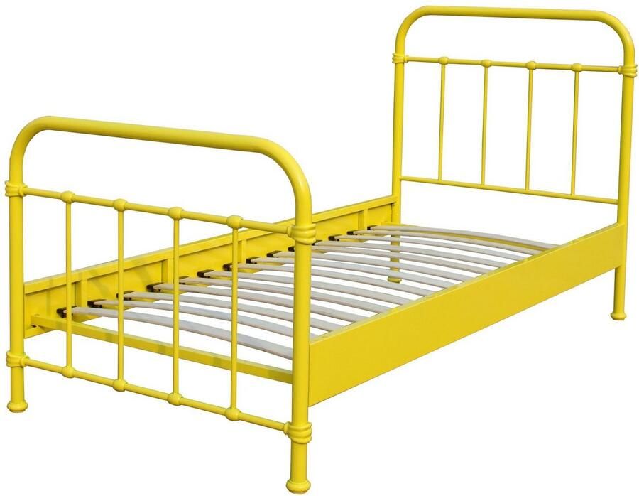 Vipack 1-persoonsledikant New York bedframe metaal poedergecoat in tijdloos ontwerp
