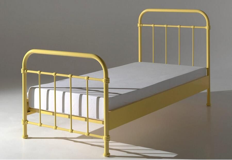 Vipack 1-persoonsledikant New York bedframe metaal poedergecoat in tijdloos ontwerp - Foto 3