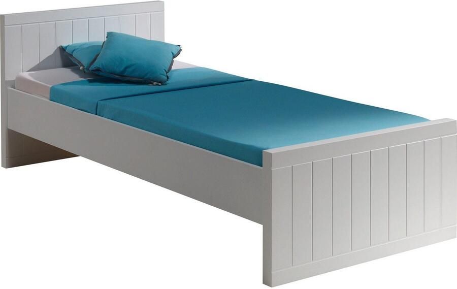 Vipack 1-persoonsledikant Robin ligoppervlak 90 200 cm MDF wit gelakt strak design - Foto 3