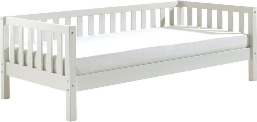 Vipack EMOB Kajuitbed Friedrich 90x200 dennenhout wit Houten kinderbedden Wit Hout Houten kinderbedden Eenpersoons Kajuitbed Op voorraad - Foto 3