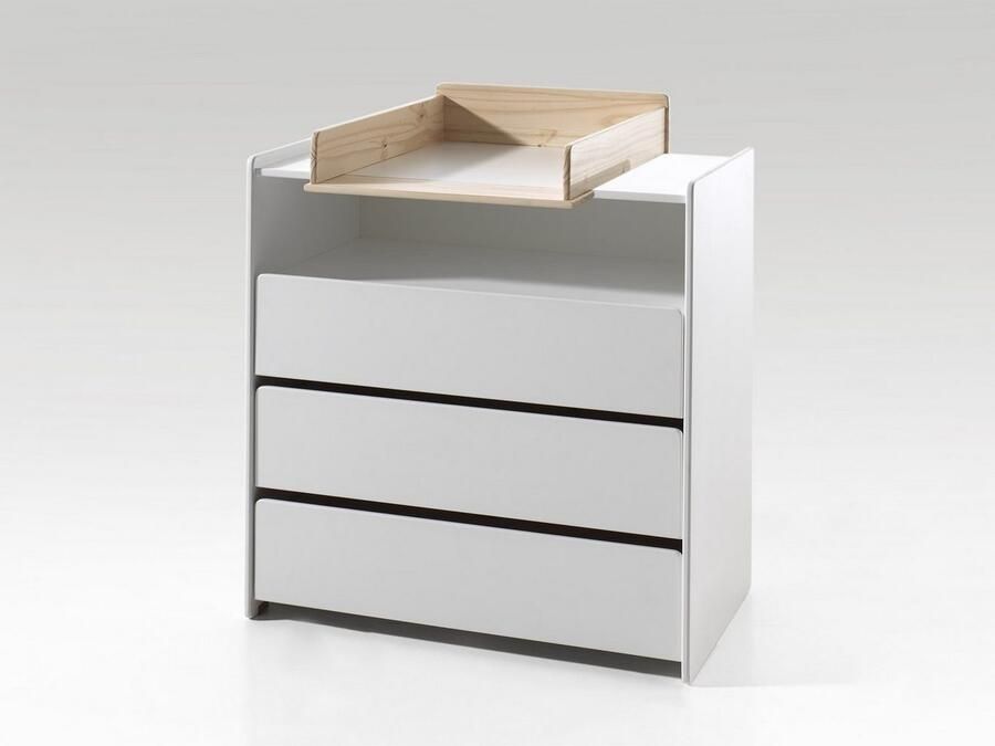 Vipack Aankleedkussen Kiddy verschoningsopzetstuk in massief dennenhout natuurlijk - Foto 2