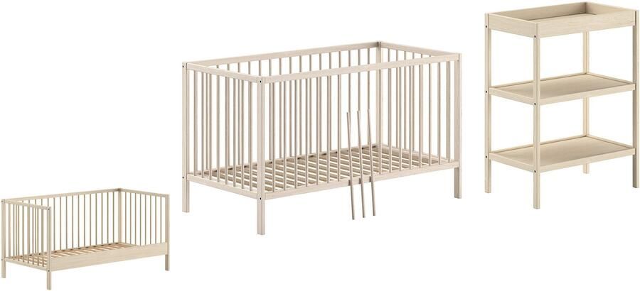 Vipack Babymeubelset Dino is het ideale startpakket voor uw kind van massief beukenhout (2-delig) - Foto 4